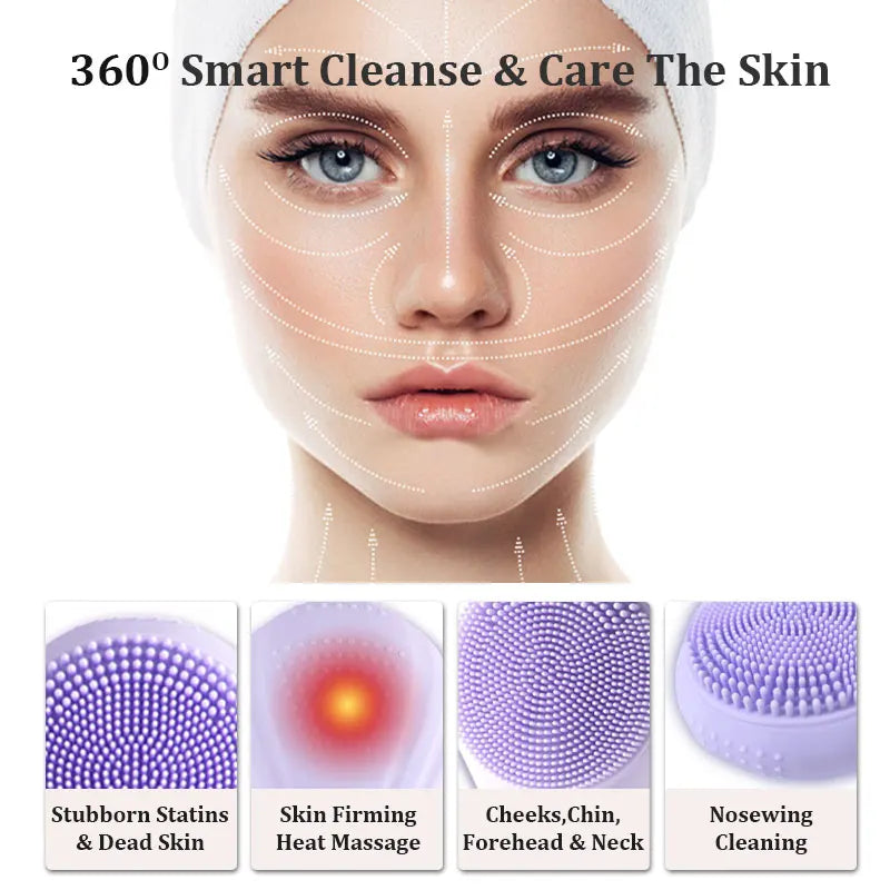 Sonic Electric Facial Cleansing and Exfoliating Brush