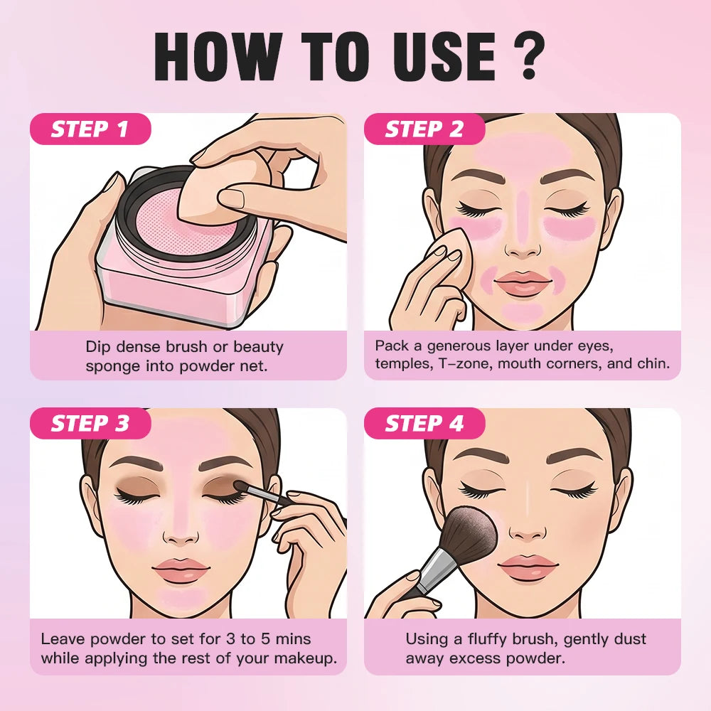 Matte Finishing Loose Setting Powder for Flawless Skin