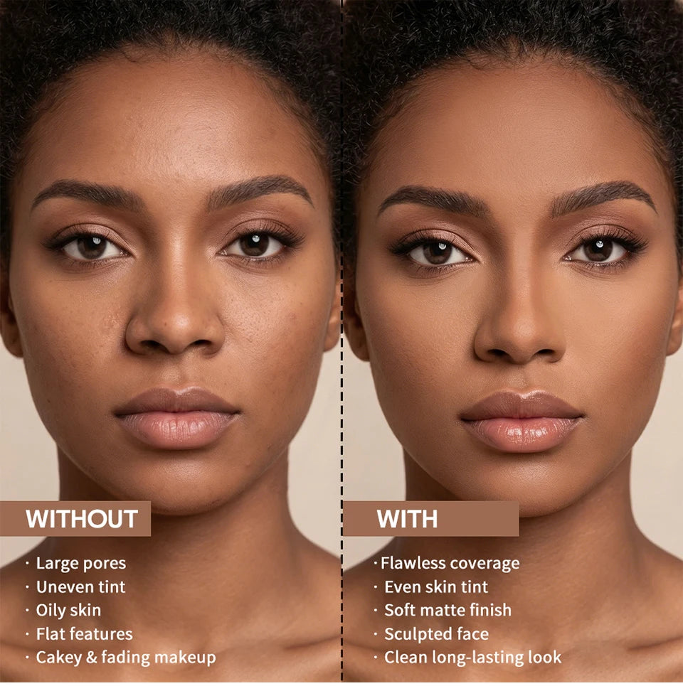 Matte Bronze Sculpting Powder for a Sun-Kissed Glow - 13