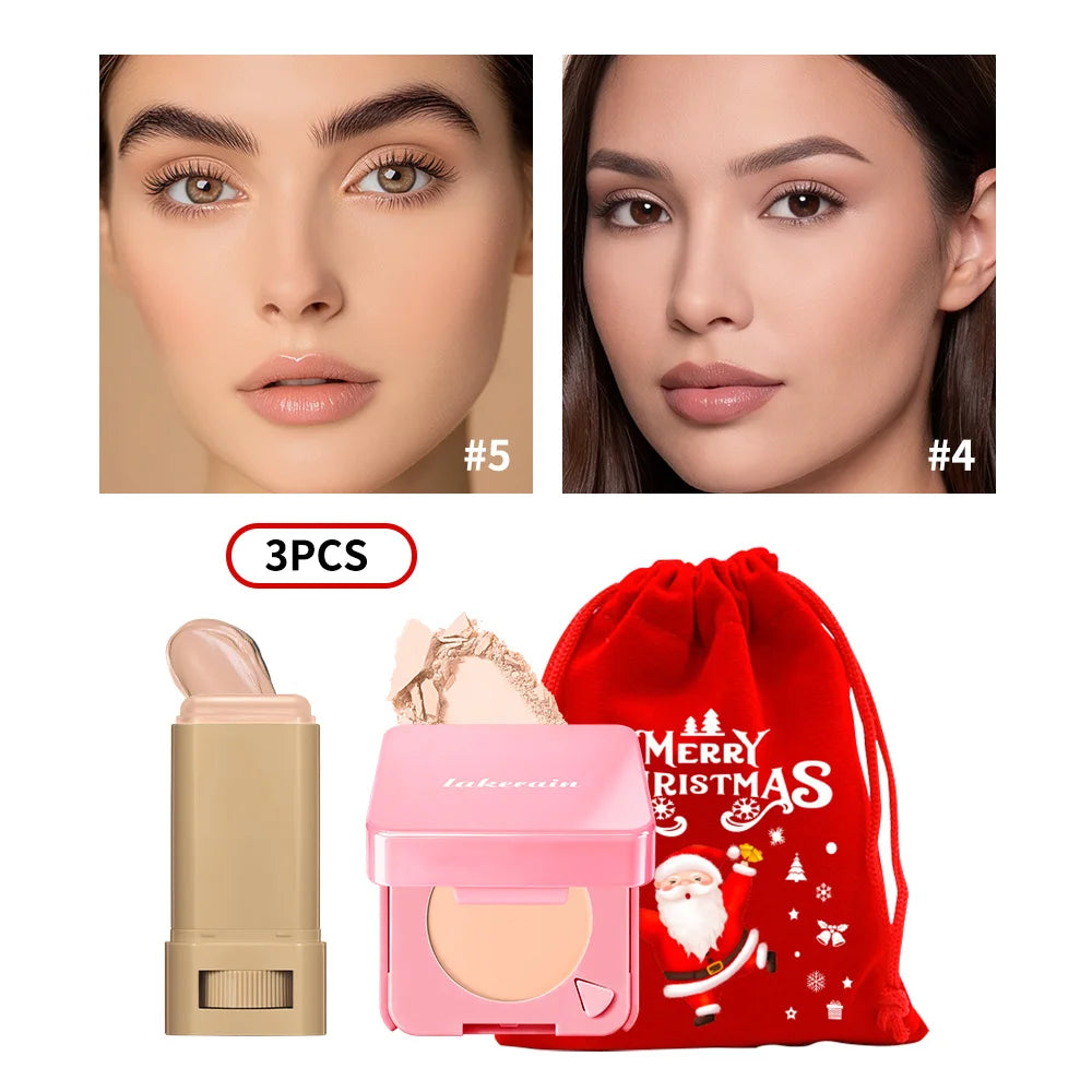 Matte Foundation and Setting Powder Makeup Set - 38
