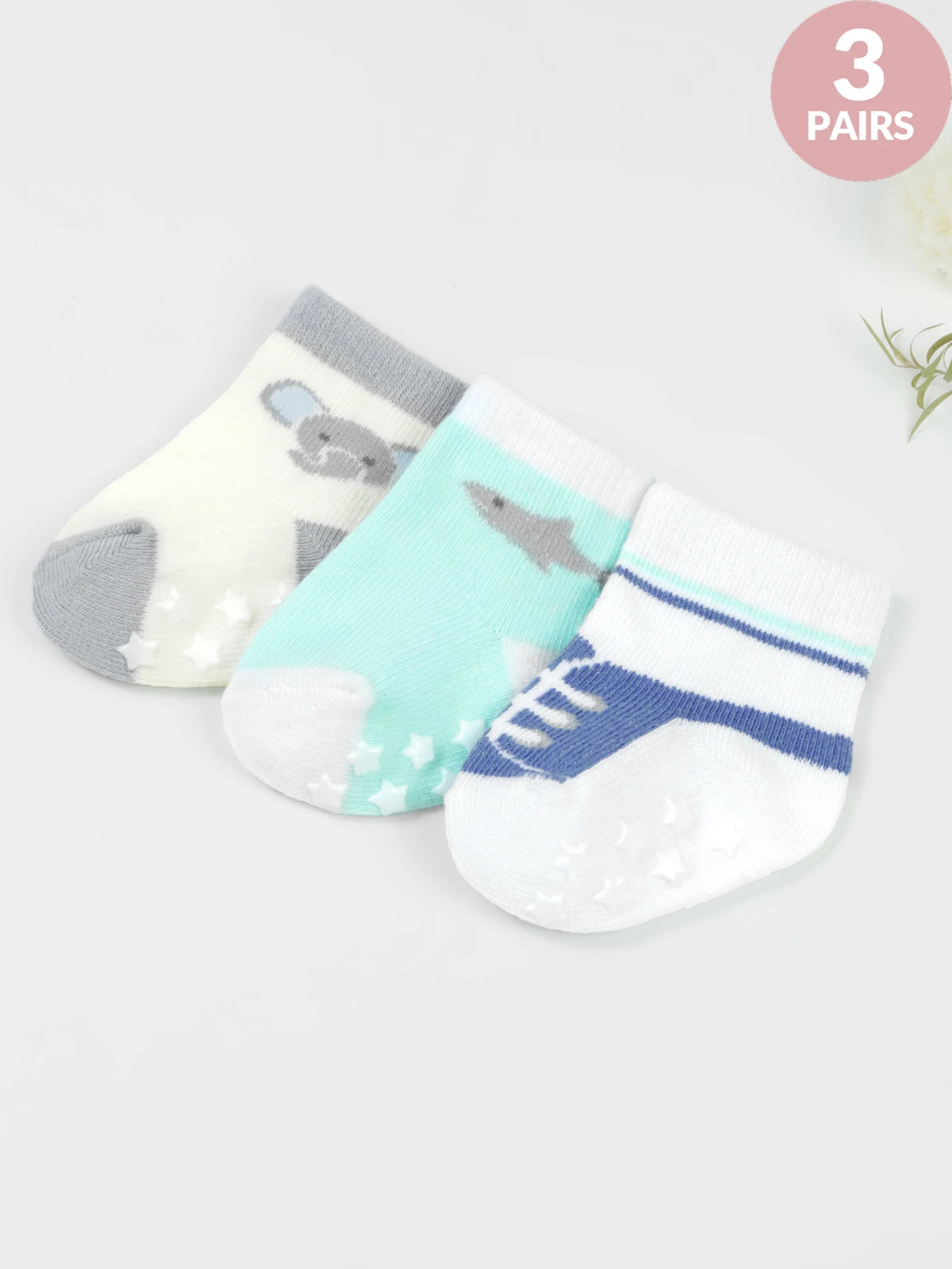 Anti-Slip Cotton Socks for Newborns and Infants