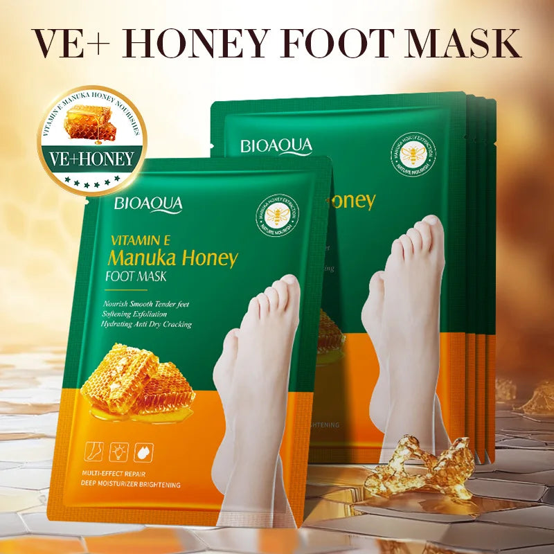 Vitamin E Manuka Honey Moisturizing Foot Mask