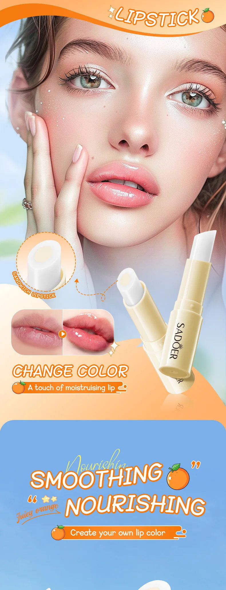 Color-Changing Fruit Moisturizing Lip Balm - 26