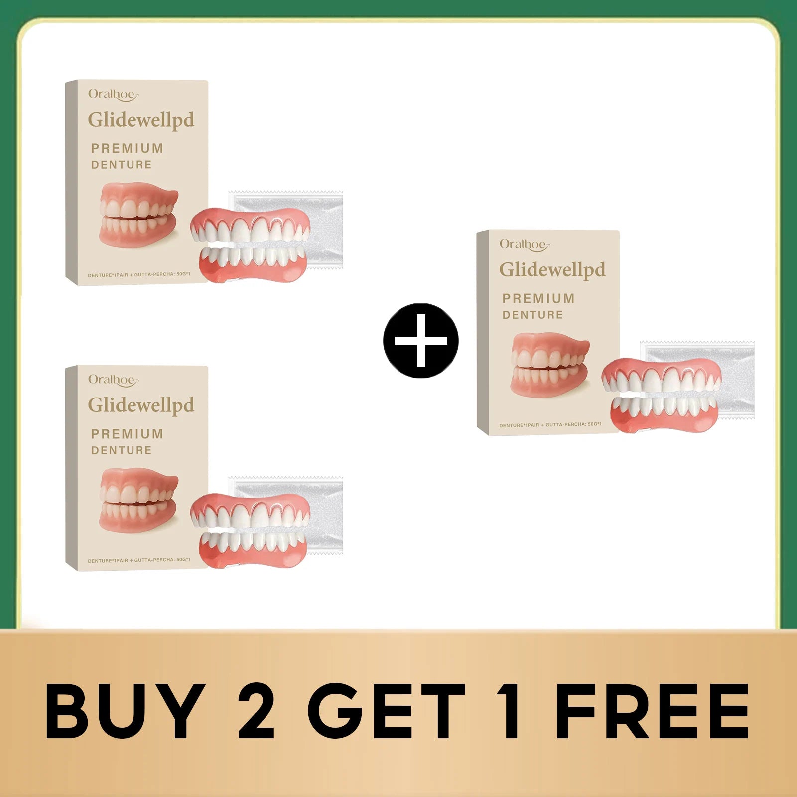 Temporary Silicone Denture Set for Instant Smile Restoration - 17