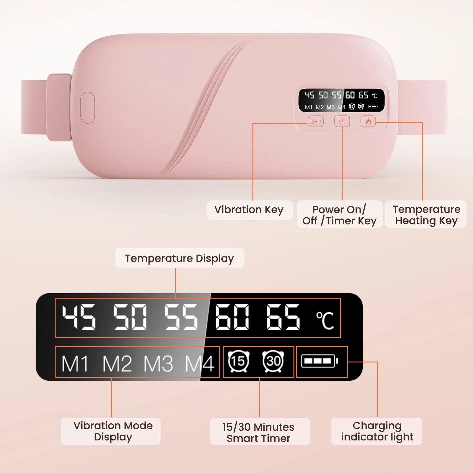 Portable Cordless Heating Pad for Menstrual Cramp Relief - 8