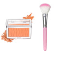 Matte Embossed Blush Palette with Professional Brush
