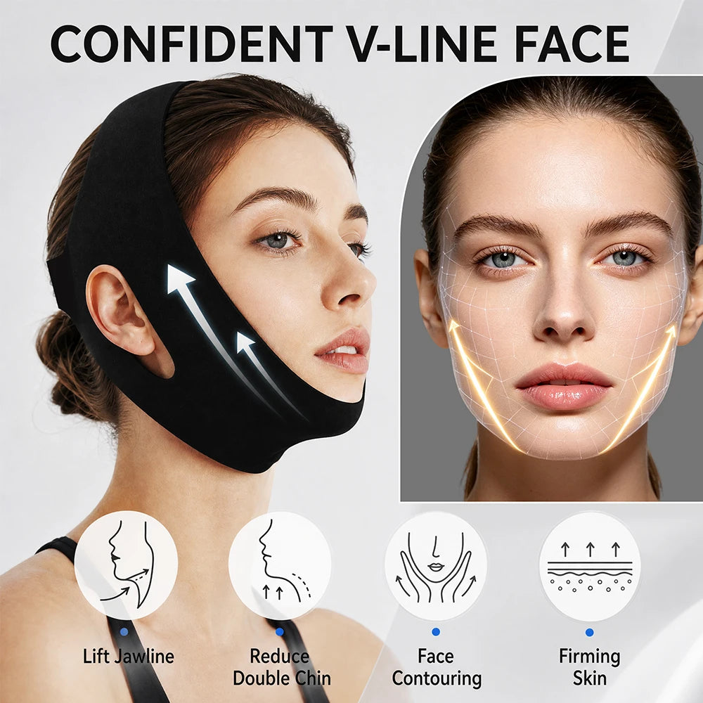 Hot and Cold V-Line Facial Lifting and Recovery Bandage