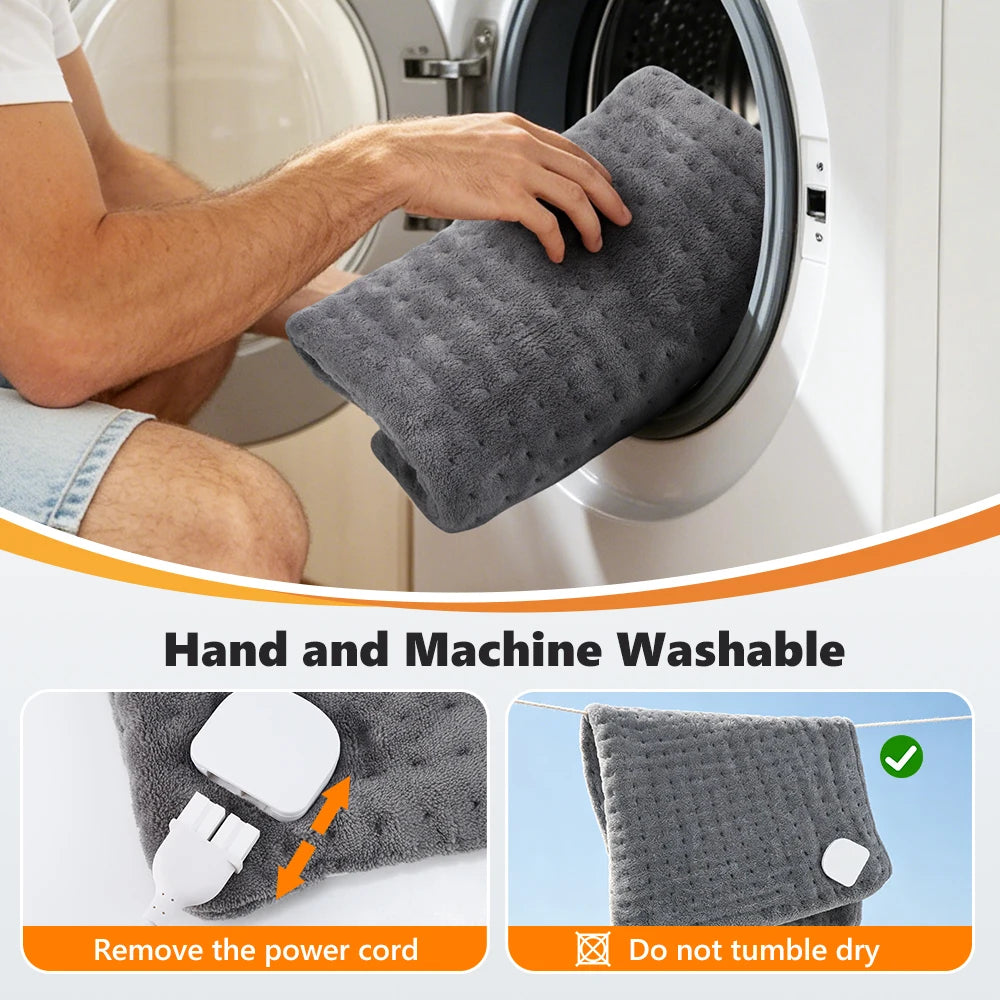 Electric Flannel Heating Pad for Pain Relief and Muscle Relaxation - 14