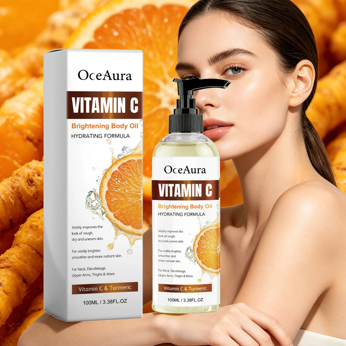 Turmeric Vitamin C Brightening and Hydrating Body Oil
