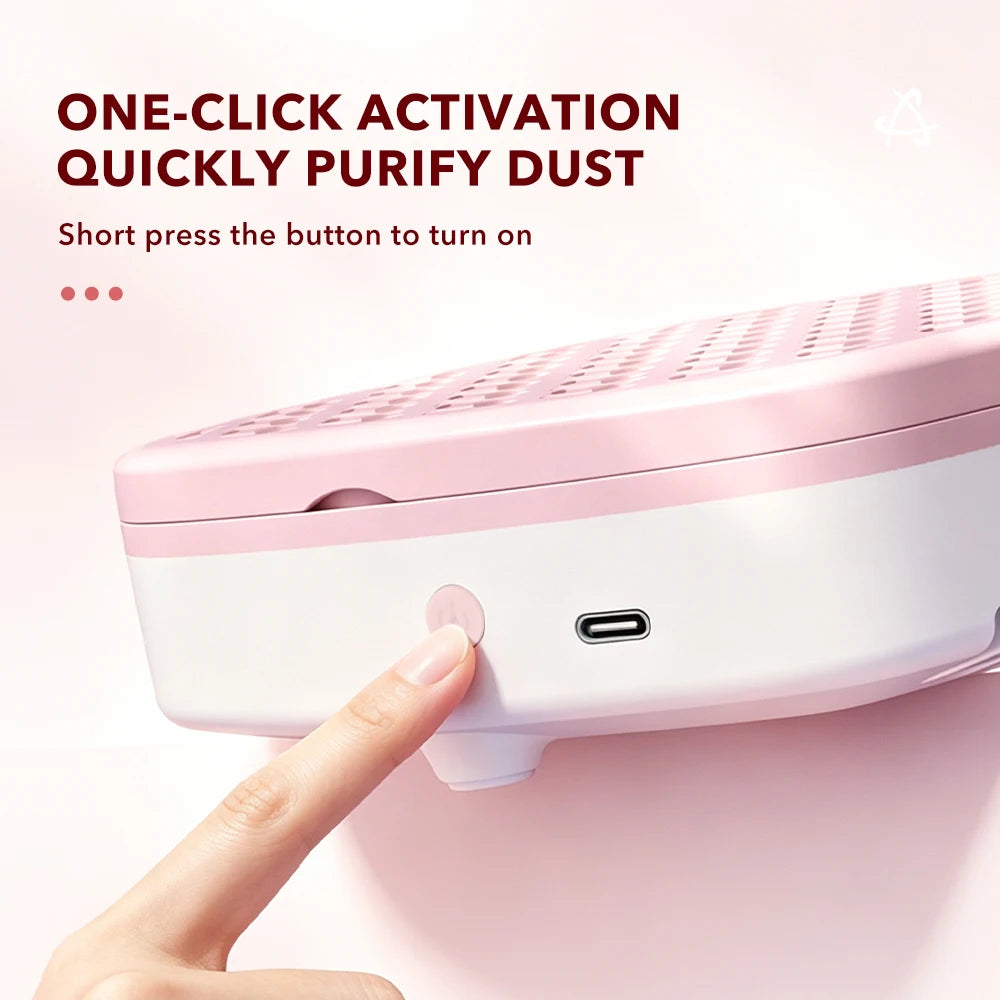 Compact Portable Nail Dust Collector for Manicures