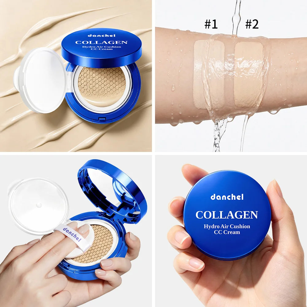 Collagen Hydrating Air Cushion CC Cream for Flawless Dewy Skin