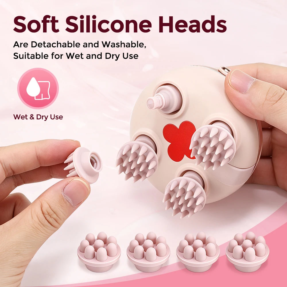 Electric Scalp and Head Massager for Stress Relief - 4