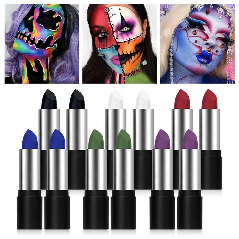 Waterproof Face and Body Paint Sticks for Halloween and Cosplay