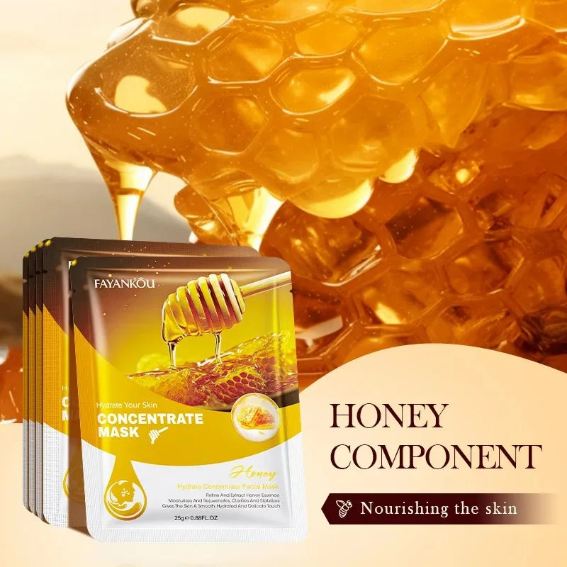 10-Piece Fruit Essence Hydrating and Brightening Facial Mask Set - 24