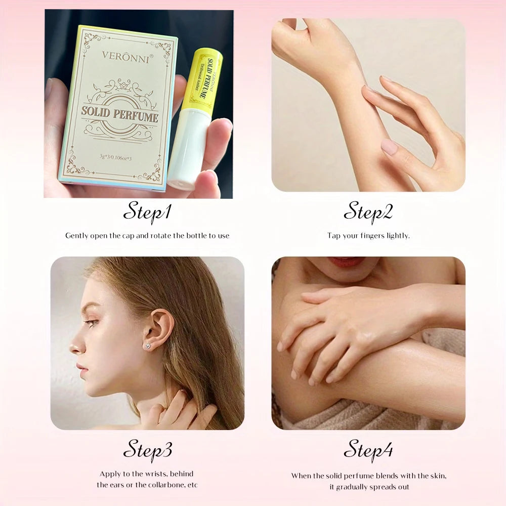 Long-Lasting Portable Solid Perfume Balm Set - 15