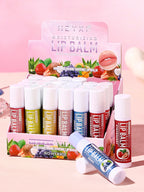 24-Piece Fruit Flavored Moisturizing Lip Balm Set