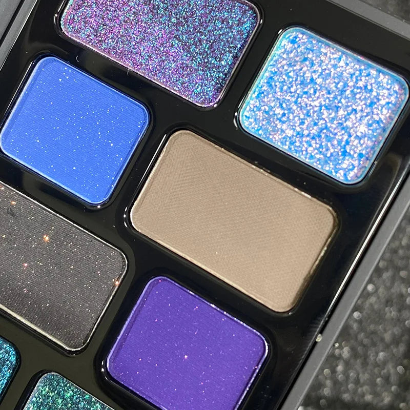 16-Color Punk Eyeshadow Palette for Bold Matte and Shimmer Looks - 3
