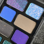 16-Color Punk Eyeshadow Palette for Bold Matte and Shimmer Looks
