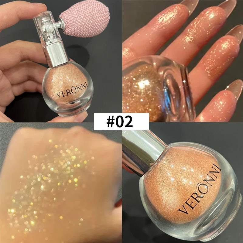 High Gloss Shimmer Glitter Body Highlighter Spray - 13