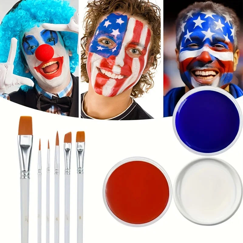 Professional Face and Body Paint Set for Halloween and Costume Makeup