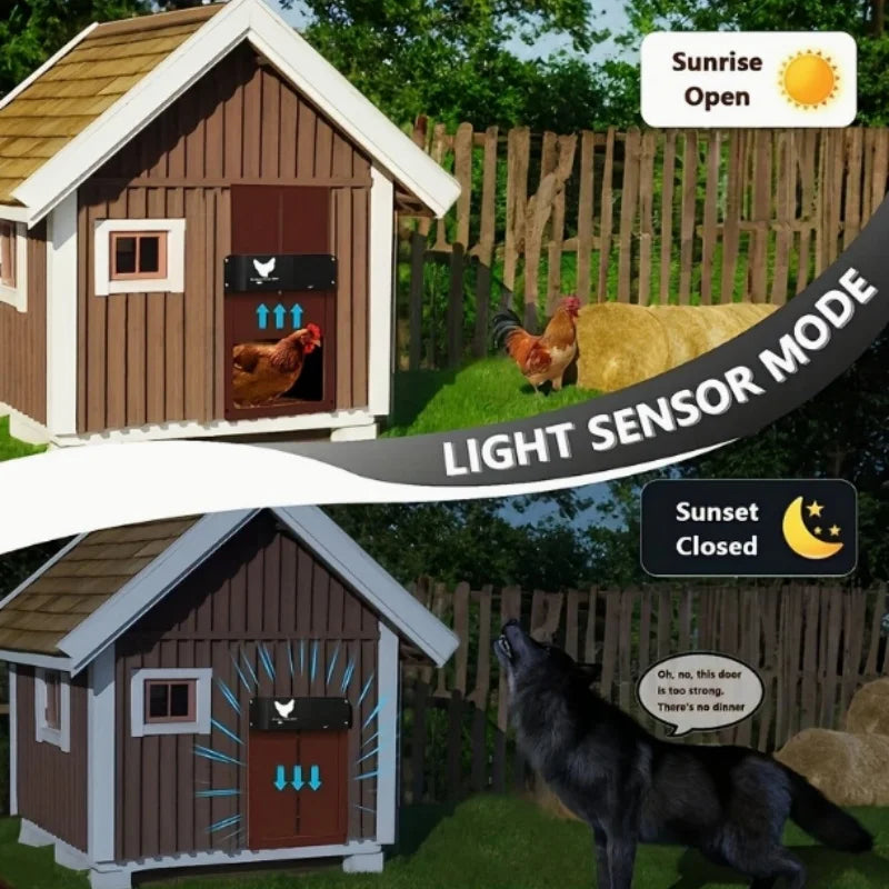 Automatic Light-Sensing Chicken Coop Door - 5