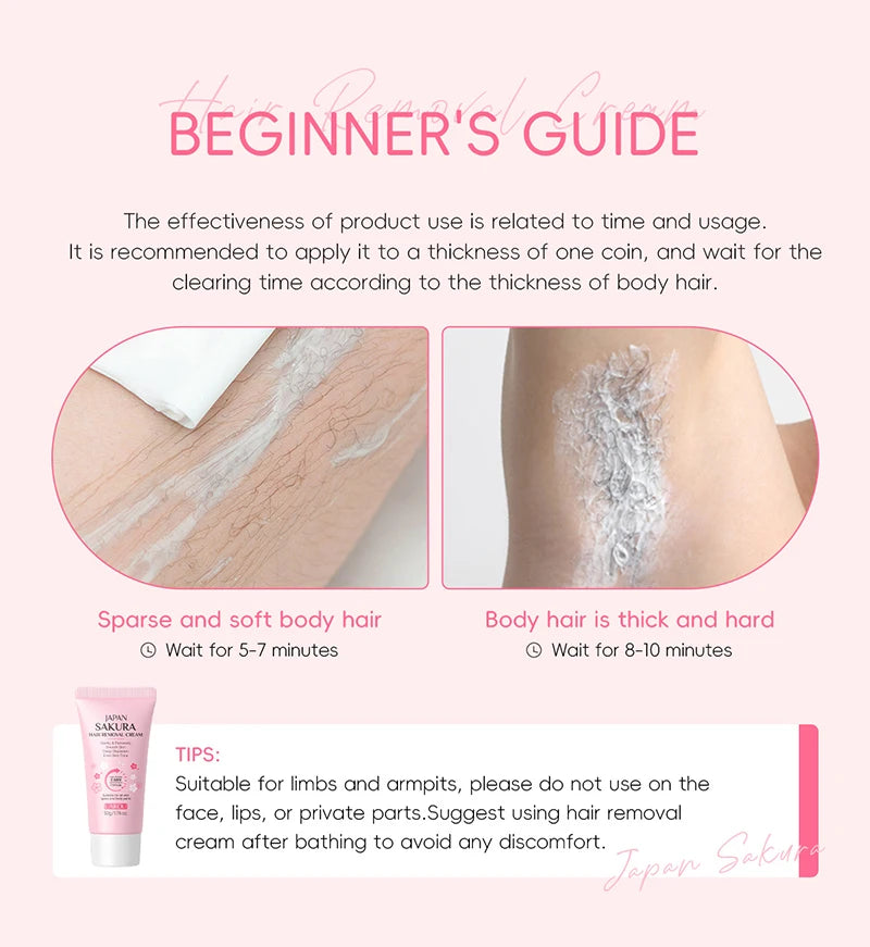 Painless Gentle Hair Removal Cream for Sensitive Skin - 17