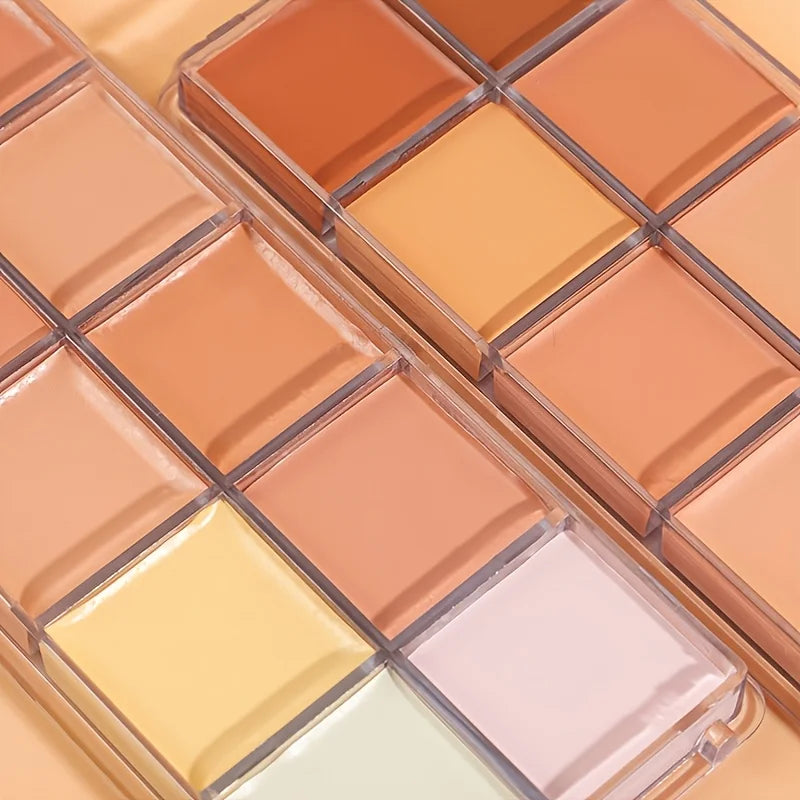 12-Color Full Coverage Concealer Palette for Flawless Skin - 3