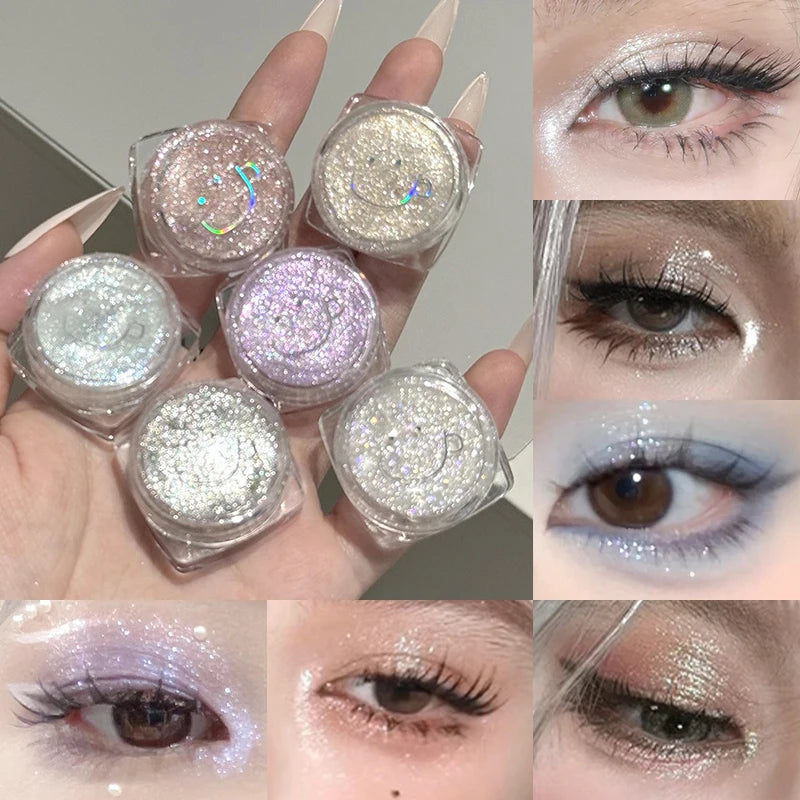 Shimmer Glitter Single Eyeshadow for Radiant Eye Makeup