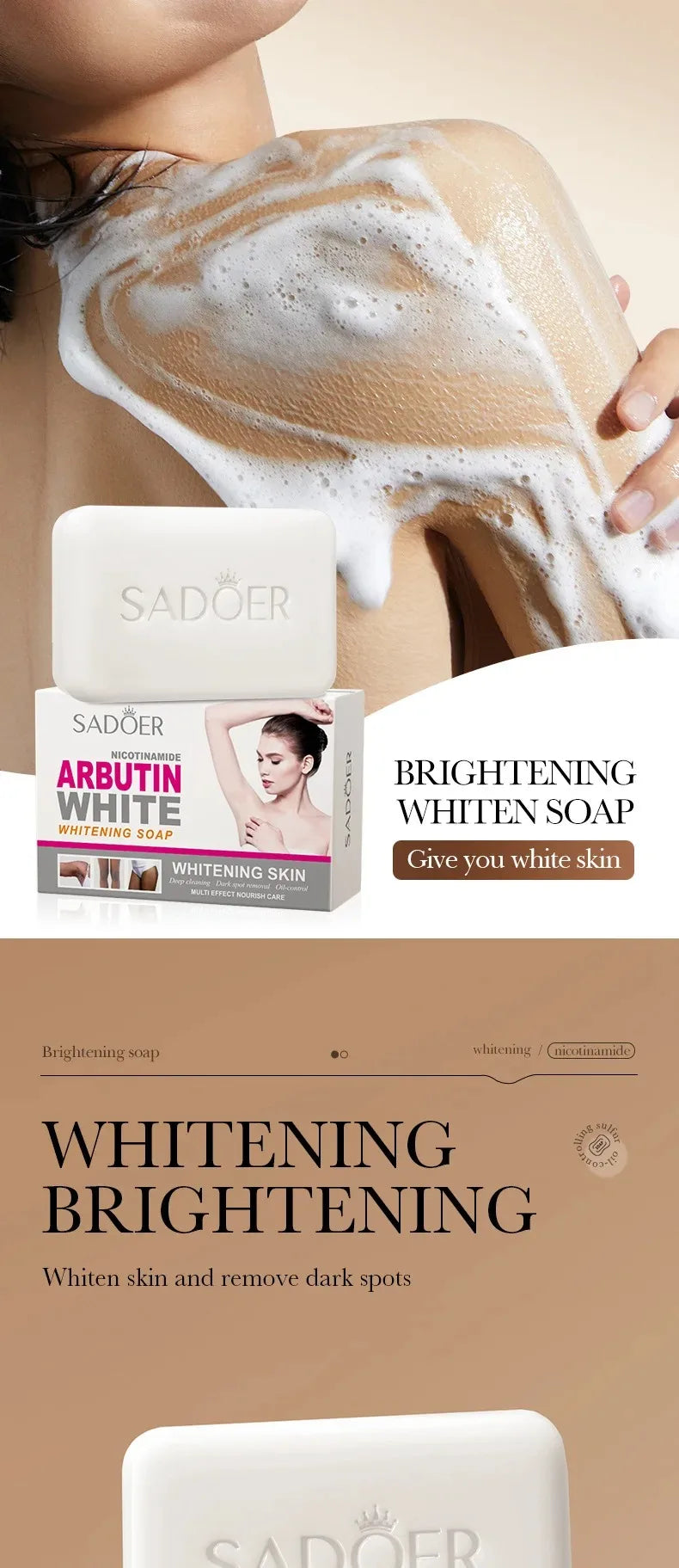 Brightening Niacinamide & Arbutin Handmade Soap for Even Skin Tone - 6