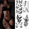 Semi-Permanent Butterfly Temporary Tattoo Set
