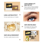 Professional Lash Lift and Brow Tint Kit for Salon Results