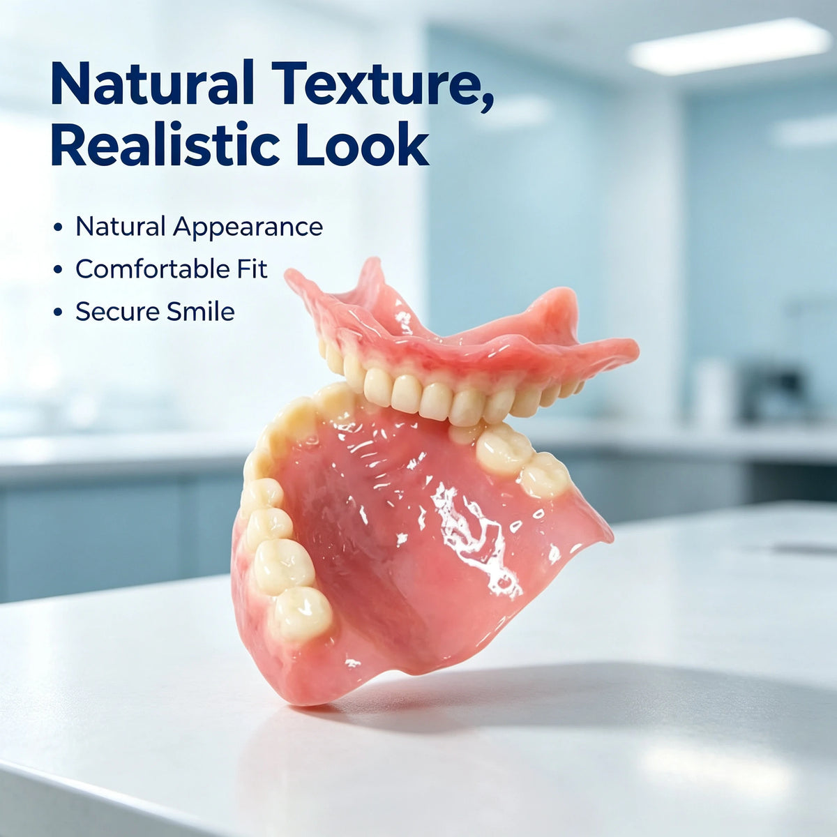Realistic Natural Texture Cosmetic Denture Set