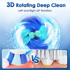 3D Rotating Electric Toothbrush for Deep Cleaning