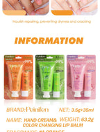 Moisturizing Hand Cream and Color Changing Lip Balm Set