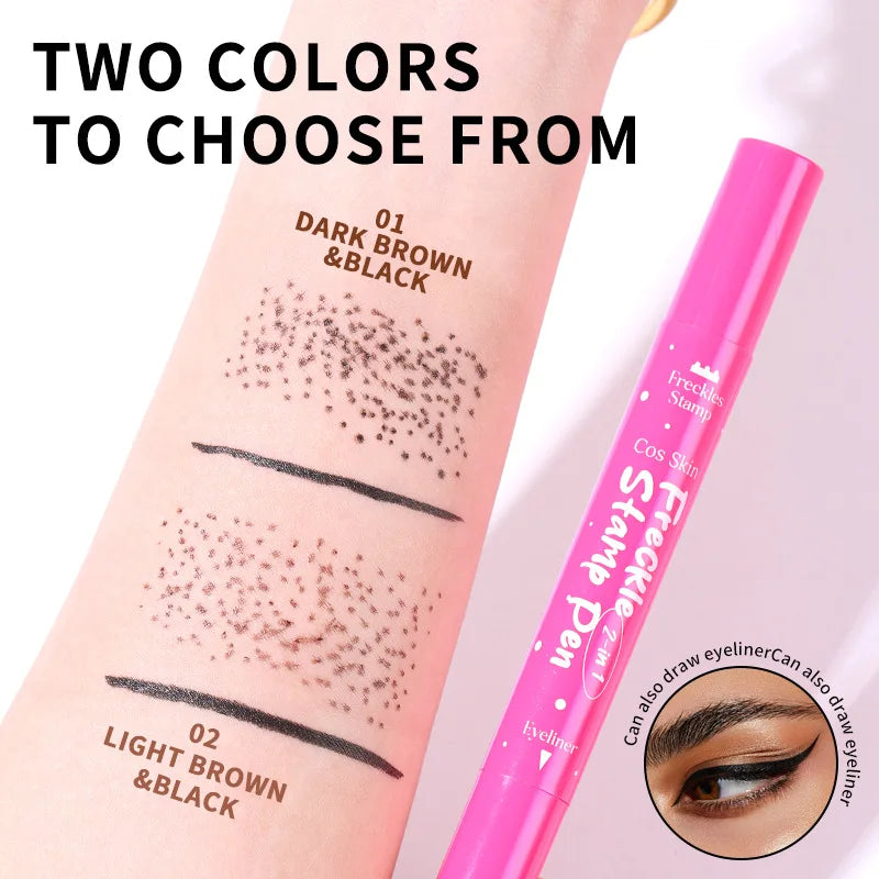 2-in-1 Natural Freckle Stamp Pen and Eyeliner - 6