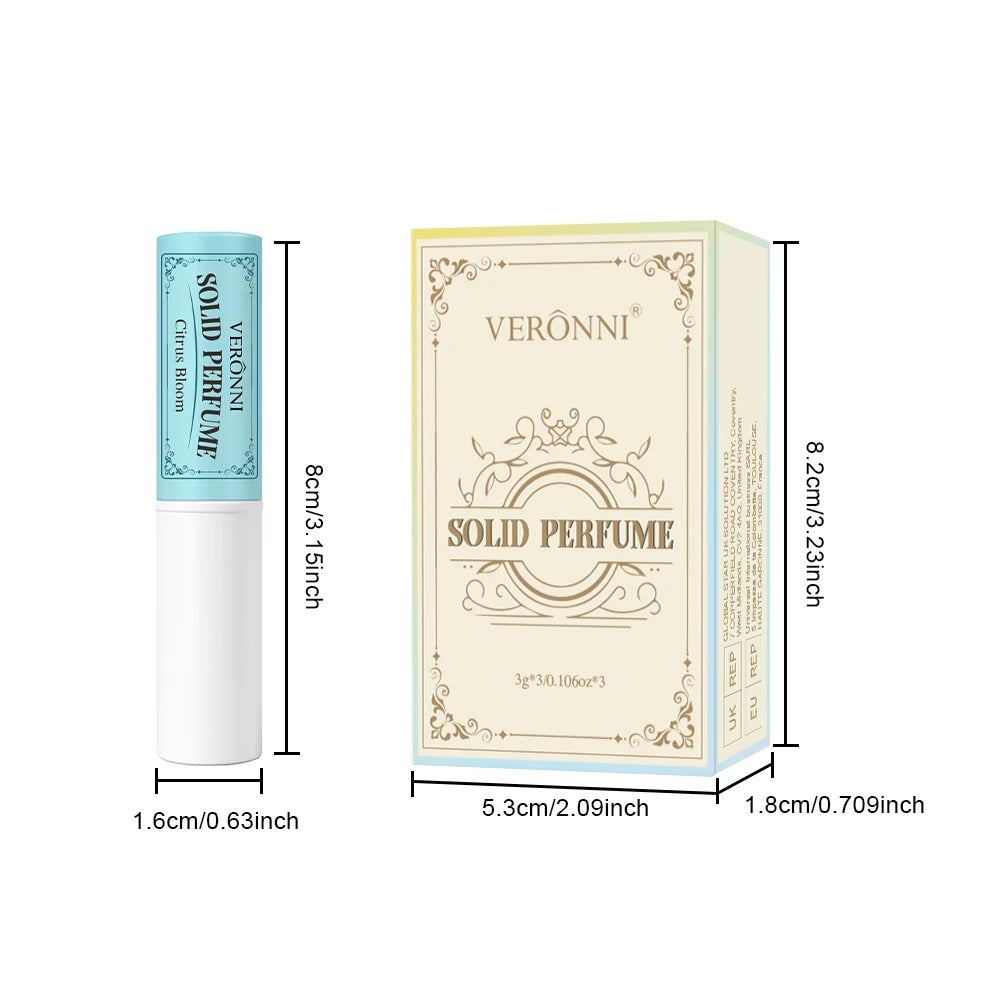 Portable Solid Perfume Stick Set for Long-Lasting Fragrance
