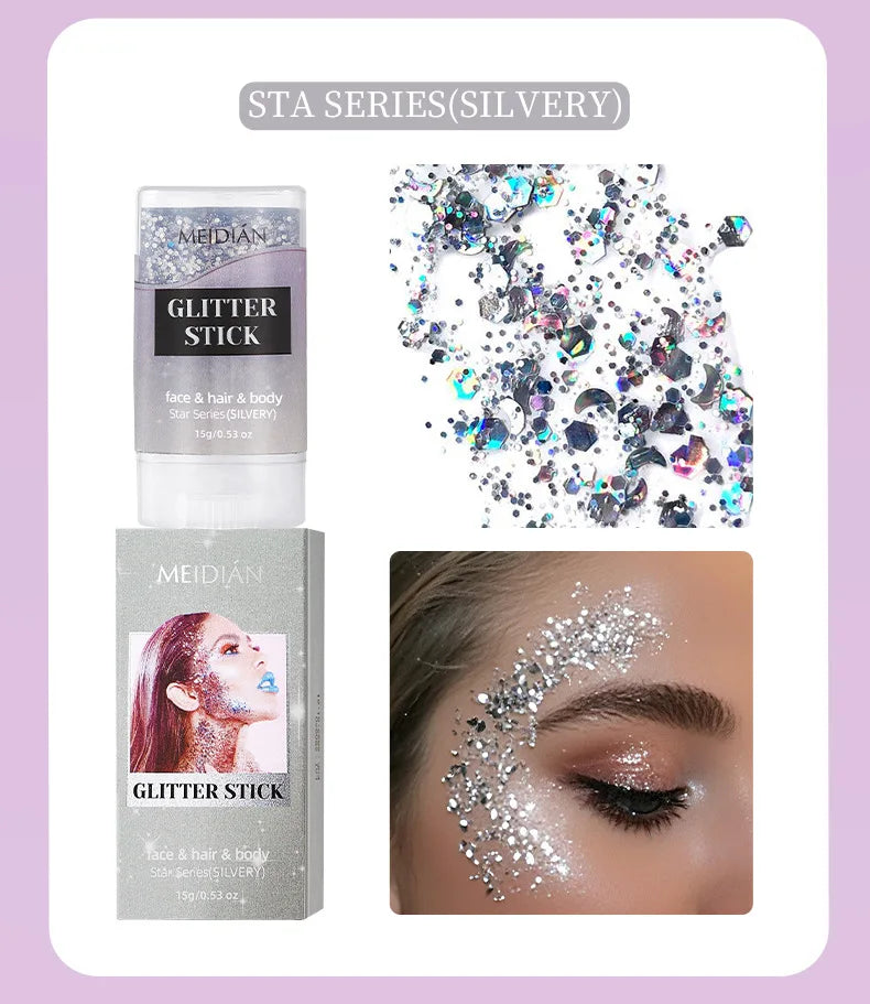 Shimmering Body and Face Glitter Stick - 17