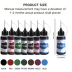 Long-Lasting Temporary Tattoo Ink Kit with Stencils