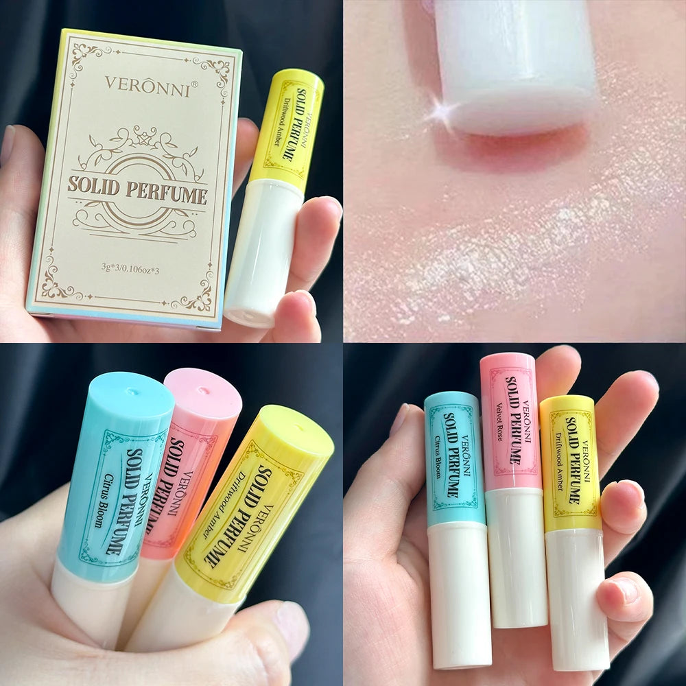 Portable Solid Perfume Stick Set for Long-Lasting Fragrance