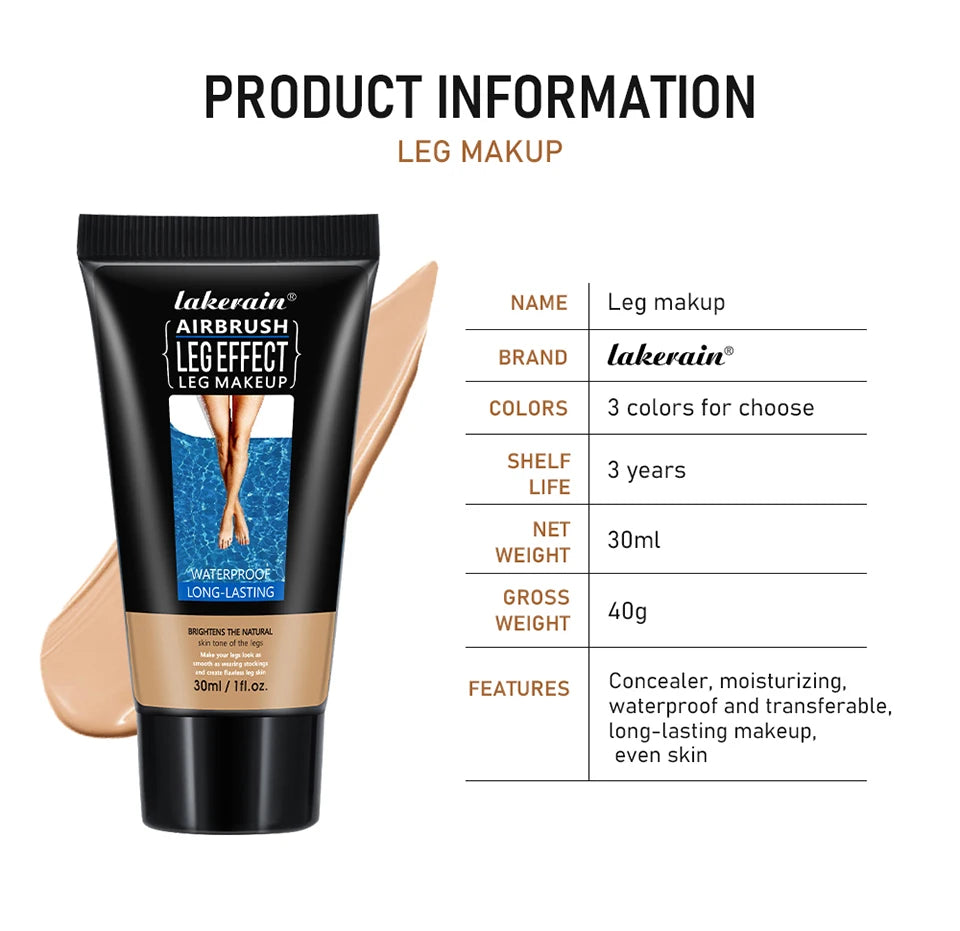 Waterproof Flawless Leg Makeup Foundation - 14