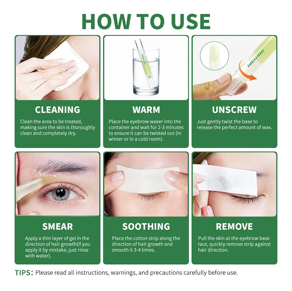 Precision Eyebrow and Facial Hair Waxing Wand