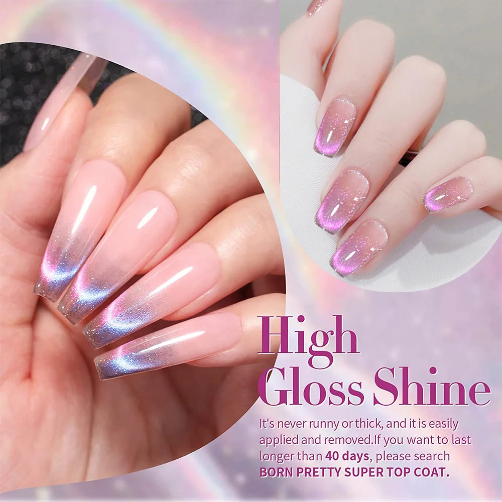 9D Galaxy Effect Magnetic Cat Eye Gel Nail Polish - 5