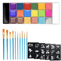 20-Color Professional Face and Body Paint Palette for Parties