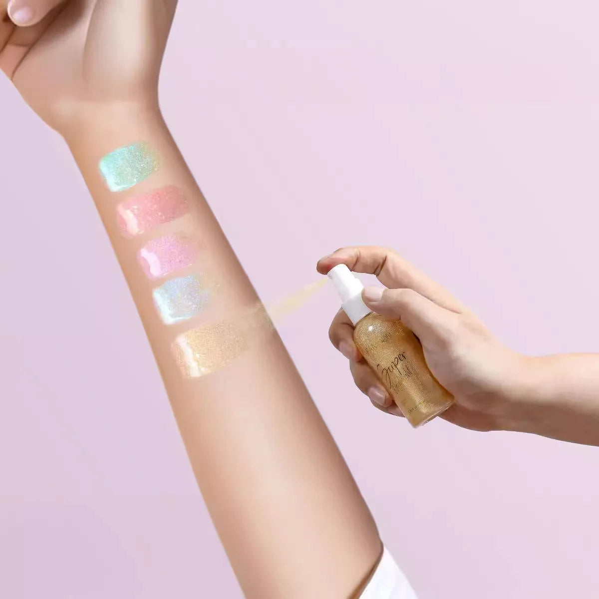 Shimmer Body and Face Glitter Highlighter Spray