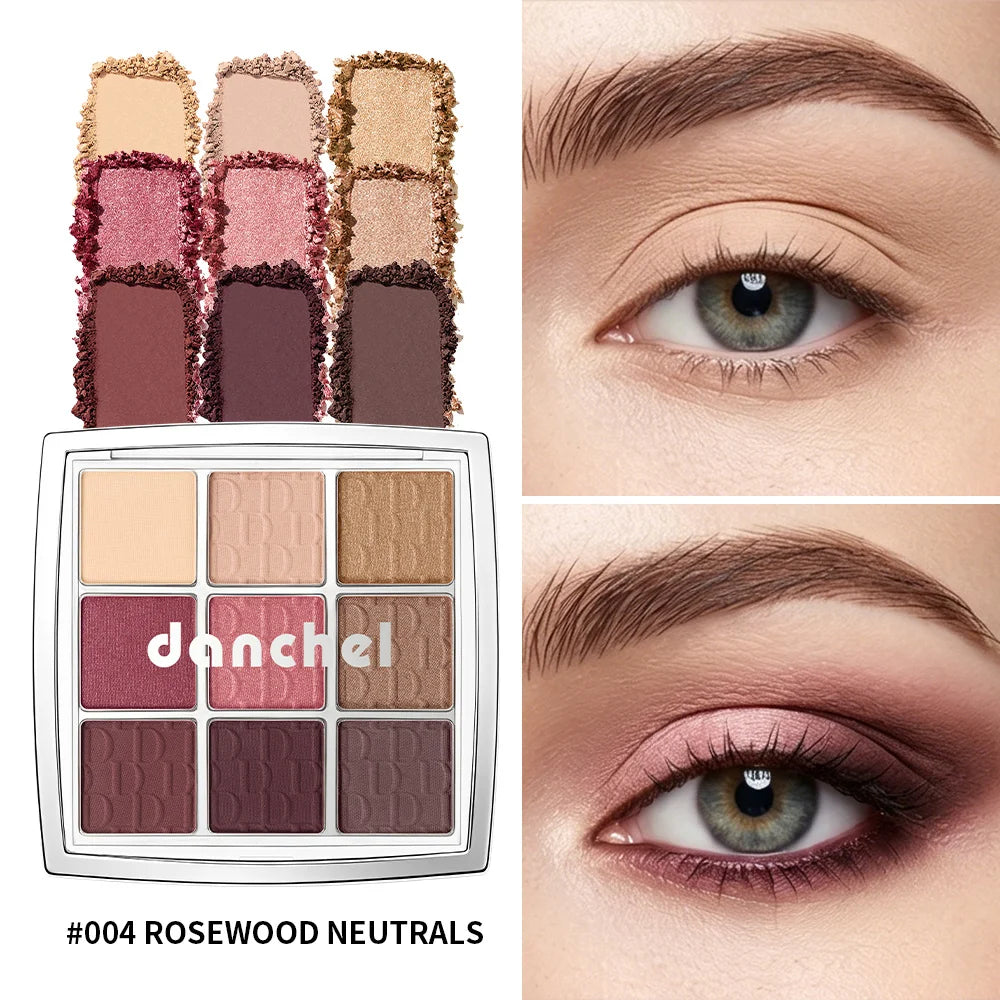 9-Color Professional Eyeshadow Palette for Daily and Party Looks