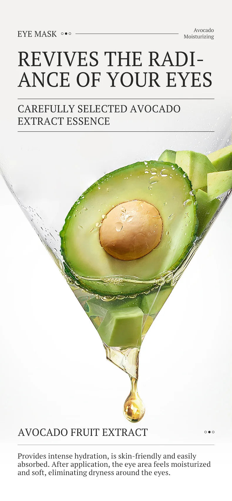 Hydrating Avocado Eye Mask for Dark Circles - 9