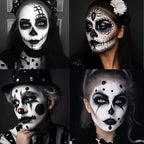 White Liquid Foundation and Black Lipstick Set for Cosplay