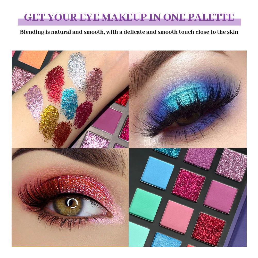 72-Color Professional Rainbow Eyeshadow Palette