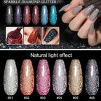 Reflective Glitter UV Gel Nail Polish for Manicure