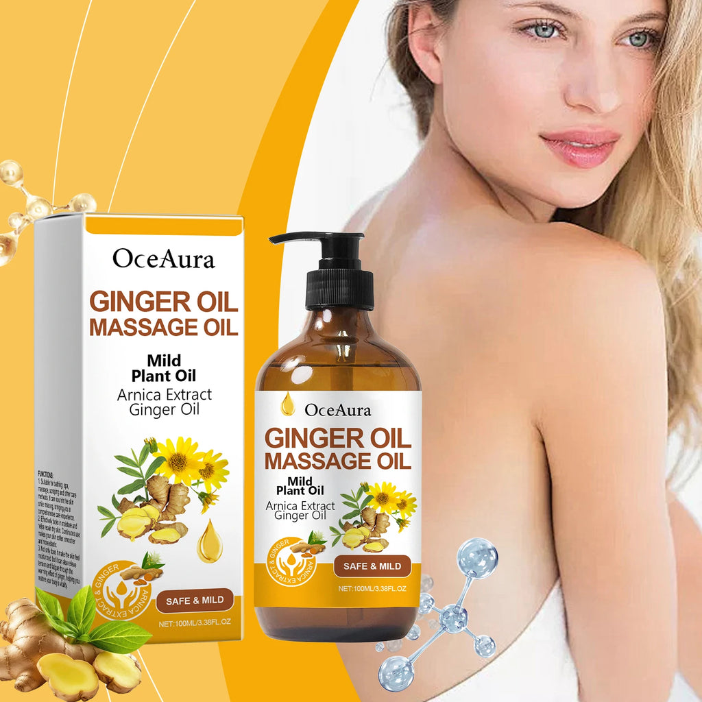 Relaxing Ginger Body Massage Oil for Muscle Relief